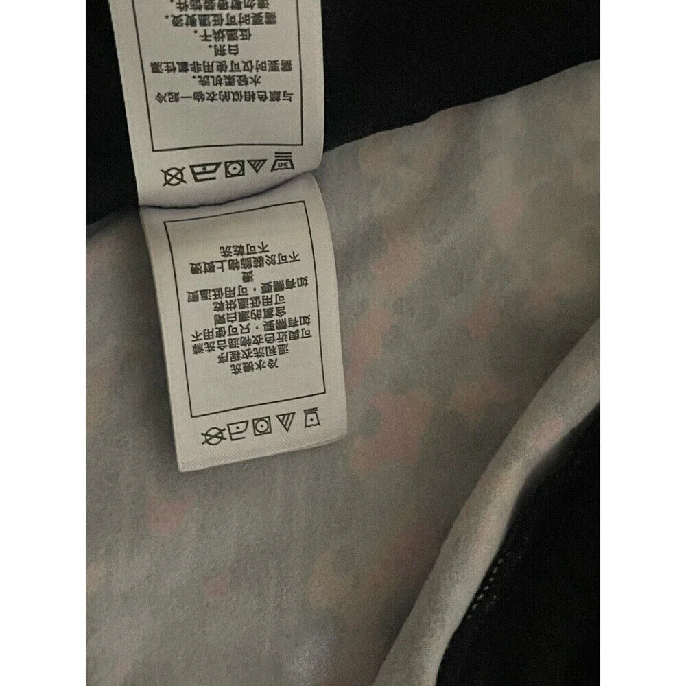 Disney Parks Minnie Mouse Black Polka Dot Zip Up Running Jacket Size Small